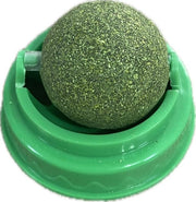 Natural Rotating Catnip Wall Toy & Edible Treat