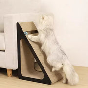 Triangular Cardboard Cat Scratcher Ramp