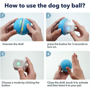 Smart Automatic Dog Ball Toy – Interactive Self-Propelling Robotic Ball for Indoor Dogs
